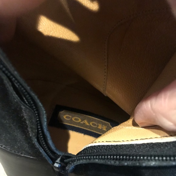 Black suede Coach Booties - Picture 5 of 5